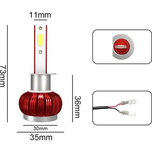 TPYCBX LED H9 Bulbs (PGJ19-5)