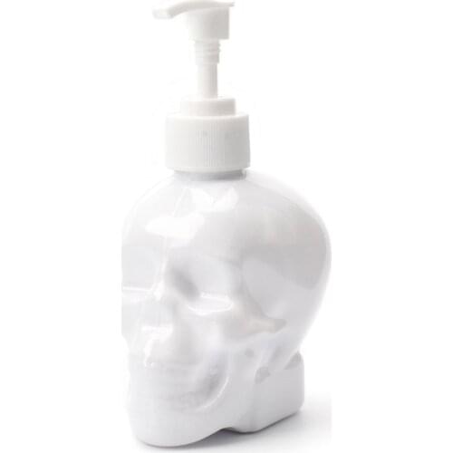 Creative Skull Bathroom Liquid Soap Dispenser 350ml Hand Soap Bottle Shower Gel Shampoo Fillable Bottle