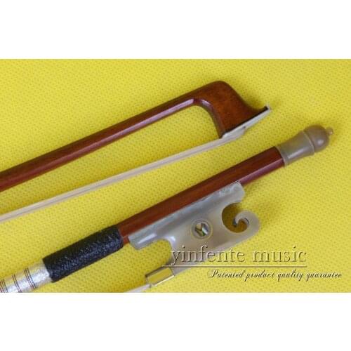 Advanced violin Bow 4/4 brazilwood Ox Horn Frog Great Balance Natural Bow Hair