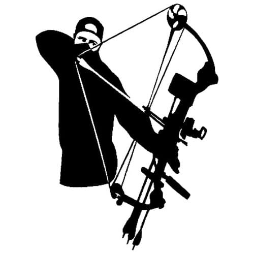 Vinyl Decal Bowhunter Archer Bow Arrow Hunt Hunting Car Sticker Helmet Laptop Sticker 11.6CM*15.6CM