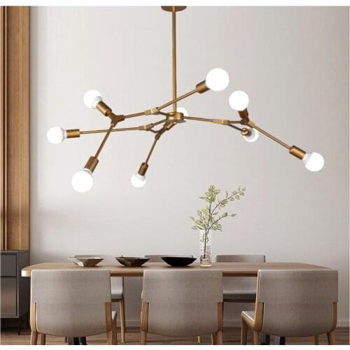 Magic Bean Molecular Foyer Chandeliers Tree Shape Creative Design Modern Decor Nordic Postmodern Light Fixtures