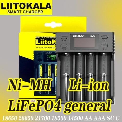 Liitokala 3.7V Lithium Battery Charger Lii-500 Lii-S2 Lii-S4 Lii-PD4 Lii-PL4 For 18650 21700 26650 AA AAA 18350 18500