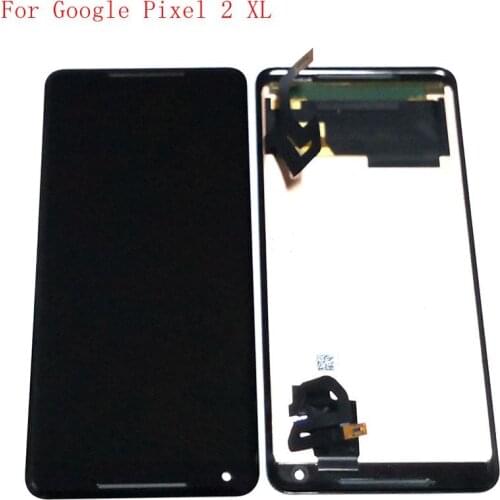 6.0" Amoled For Google Pixel 2 XL lcd screen digitizer touch glass full set pixel 2xl screen