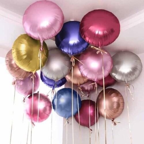 1pc 18inch Color Foil laser Balloon Star Heart Round Shape Helium Balloon Birthday Party Wedding Decoration Air Ballons