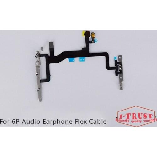 10pcs/lot Mute Control Volume Button Switch Flex Cable Ribbon for iPhone 6 Plus 5.5'' Replacement Innet Parts