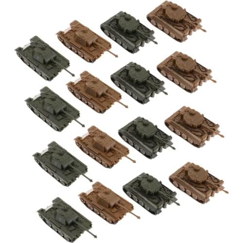 16X Collectible 1/144 VI Ausf. E Tiger I+V Panther Tank Models Toys