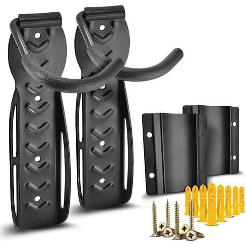 2 Sets of Compact Bike Wall Mount with Protector with Upgraded Hardware - Easy to Install Hanging Bike Rack Garage