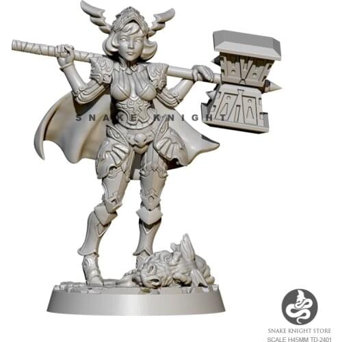 40mm Resin model kits Female DIY toy self-assembled TD-2401