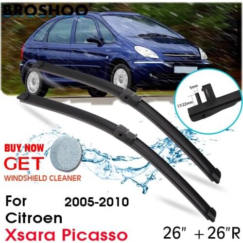 Car Wiper Blade Front Window Windscreen Windshield Wipers Blades Auto Accessories For Citroen Xsara Picasso 26"+26"R 2005-2010