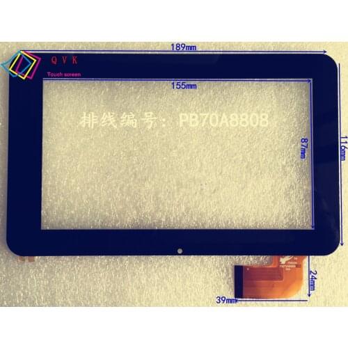 Black 7 Inch for Texet TM-7016 TM-7026 tablet pc capacitive touch screen glass digitizer panel P/N QSD E-C7009-03 PB70A8808-R1