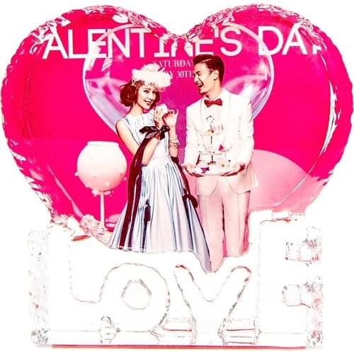 Photo Customized Crystal Frame Customized Glass 3D Laser Engraved Picture DIY Wedding Family Photo Album For Gifts