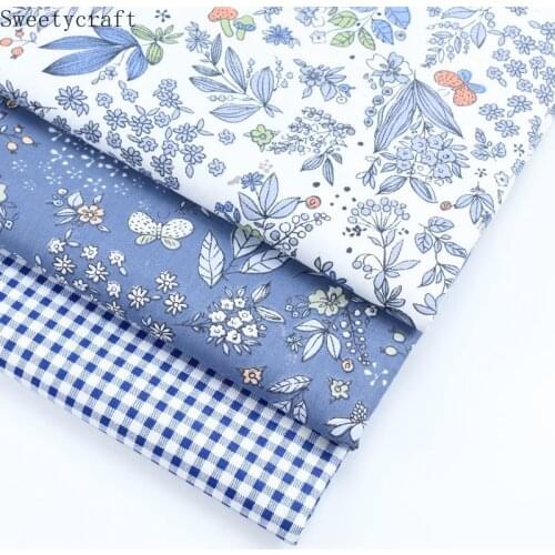 Leaves Grid Printed Cotton Fabric DIY Tissue Patchwork Telas Sewing Baby Bed Sheet Crafts Quilt Tecido The Cloth Tilda 160x50cm