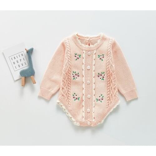 New Newborn Infant Kids Baby Girl Autumn Causal Bodysuits Spring Autumn Long Sleeve Floral Cotton Soft Jumpsuits Outfit for Girl