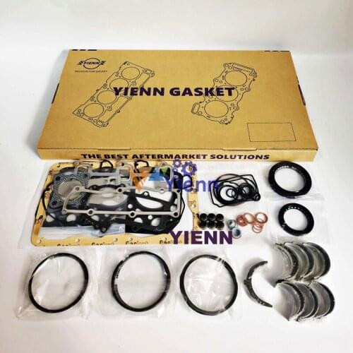 3D75N Overhaul Re-ring kit Full Gasket Piston Ring Bearing Set For Komatsu Loader Excavator Tractor Engine Spare Parts