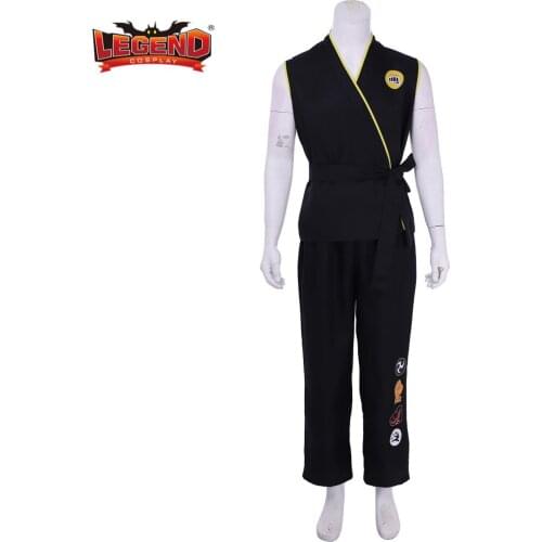 Cosplay legend Cobra Kai Val Armorr Karate Costume The Karate Kid No Mercy KOF Costume Suit H001