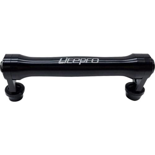 LITEPRO Folding Bicycle Extension Telescopic Bar for Brompton Easy Wheel Rear Racks