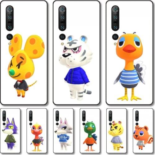 Lovely animals Phone Case For Xiaomi MI 11 10 9 5g Lite Ultra Pro Note S Black Shell Cover