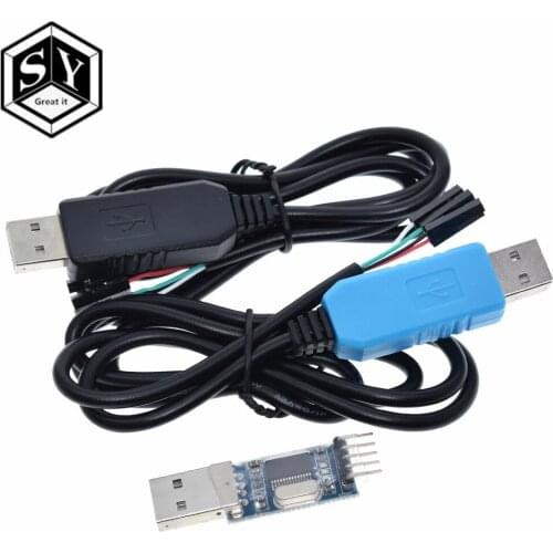 PL2303 PL2303HX/PL2303TA USB To RS232 TTL Converter Adapter Module with Dust-proof Cover PL2303HX for arduino download cable