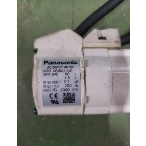 MSMA011A1C servo motor , used in good condition . 85% appearance new , good working , free shipping
