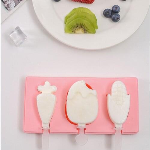 Cartoon Ice Cream Mold Afe Popsicle Makers Silicone Thick Material DIY Molds Ice Moulds Dessert Molds Tray Home Ice Cream Tools