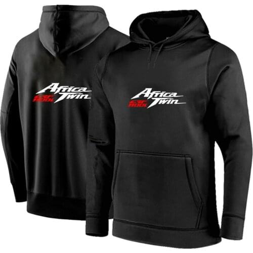 Mans Africa Twin Crf 1000 L Crf1000 Classic solid Hoodies High streets Hip Hop Sport Cottton Pullover Motorcycle Sweatshirts