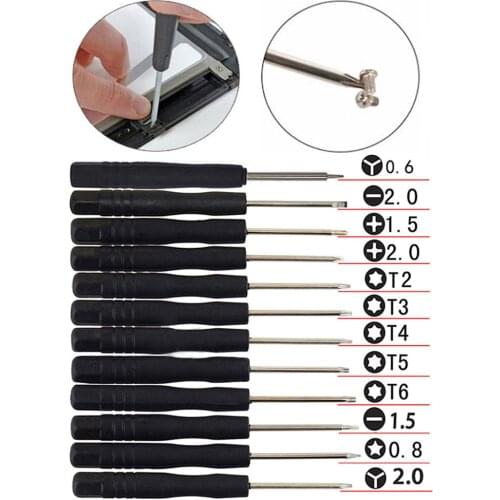 12pcs/set Mini Multi-Function Precision Screwdriver Set for Apple iPhone 7 Xiaomi Smartphone for Ipad Tablet Repairing Tools Set