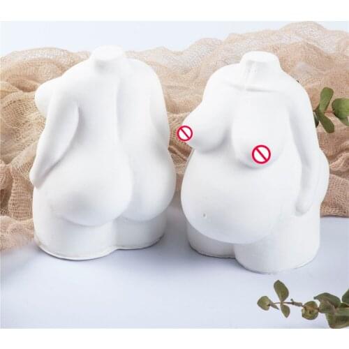 The New Plump Woman Body Silicone Candle Mold for DIY Handmade Mirror Epoxy Resin Aromatherapy Candle Plaster Ornaments Mould