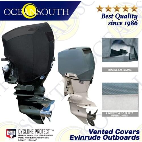 Oceansouth Vented Covers for EvinrudeMotor Outboards Engine Professional Marine Yacht Boat Accessories UV Water protection