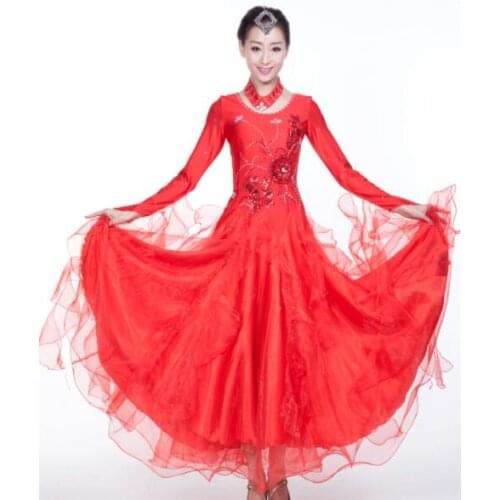 Waltz dress womens ballroom dance dresses ballroom dresses woman waltz ballroom competition dresses
