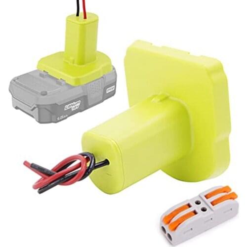 18V One+ P108 P107 P102 Battery Base Power Connector RC Toys And Cars, E-Bike No. 12 Robot (With Wire Terminal)