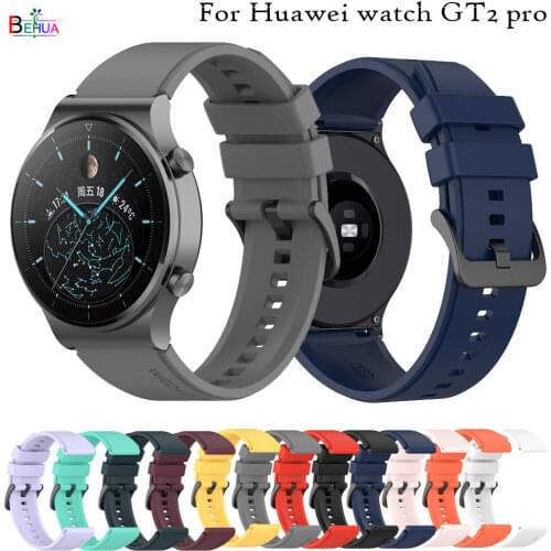 Belt Silicone Band Strap For Huawei Watch GT 2 pro original SmartBand WristBand for Samsung Galaxy Watch 3 45mm / 46mm Bracelet