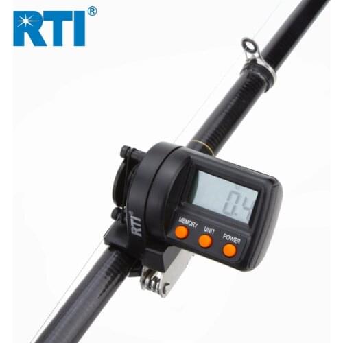 RTI Fishing Line Counter 999.9m Digital Display Depth Finder Reel Meter Gauge Fishing Tool Electronic Line Counter Pesca Peche