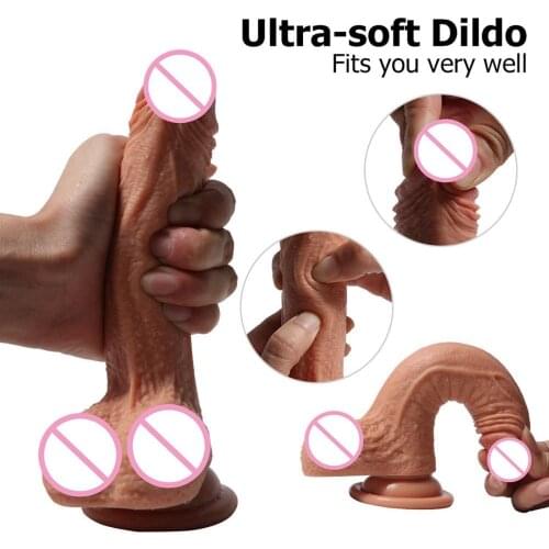 Modeled On Real Skin Feeling Penis Super Big Dildo With Suction Cup Sex Toys For Woman Sex Product Female Masturbation Cock