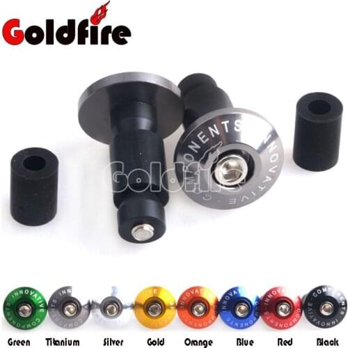 Universal Motorcycle Street Bike 7/8" Handlebar Bar Ends Grips Plugs For Honda CBR CBF NC700 MSX125