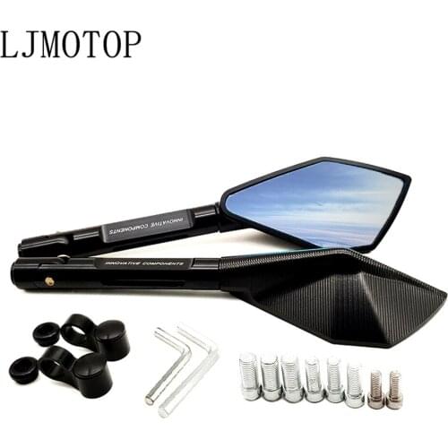 CNC Aluminum Universal Motorcycle Rearview Mirror Moto side Mirrors For Yamaha XTZ700 TENERE XT1200Z SUPER TENERE WR250F YZF R1