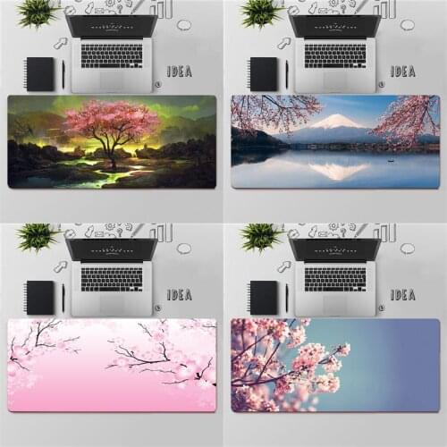 YNDFCNB pink cherry blossom tree Gamer Speed Mice Retail Small Rubber Mousepad Free Shipping Large Mouse Pad Keyboards Mat