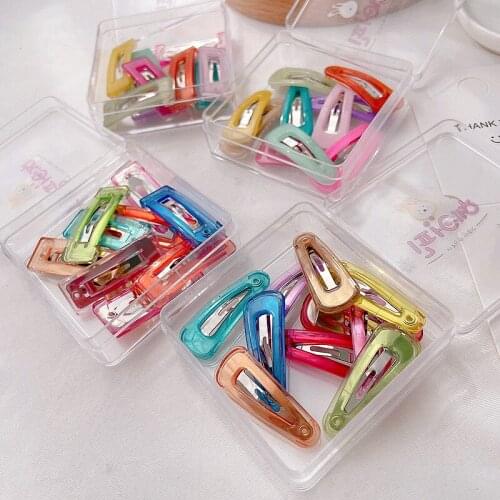 10 Piece Candy Color Hair Clips Baby Girls Hair Pins Hair Styling Tools Children Barrettes Hair Grips Hair Wear Hairpin