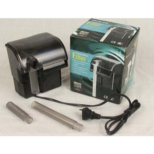 10W 500L/H Waterfall Filter Case Flter Aquarium Filter Fish Tank Submersible Pump Aquarium Accessories 606H