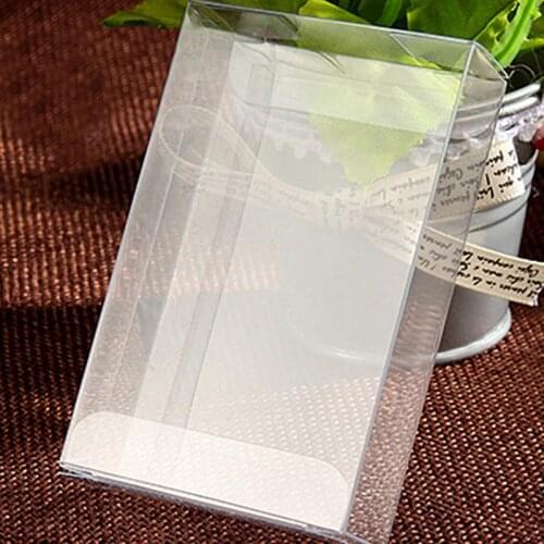 100pcs 3xWxH Jewelry Gift Box Clear Boxes Plastic Box Transparent Storage Pvc Box Packaging Display Pvc Boxen For Wed/christmas