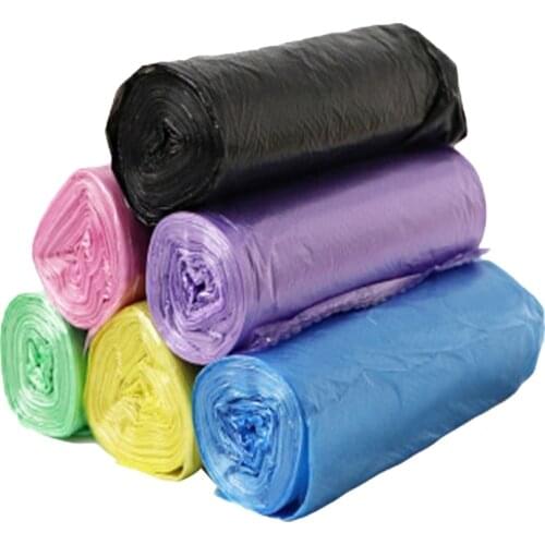 100pcs 45x50cm Household Continuous Roll Point-breaking Flat Mouth Garbage Bag Thickened Classification Plastic Bag Disposable