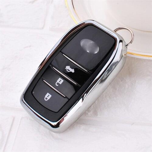 10x Car Key Case Cover for Corolla Yaris Camry Auris Prius Crown Reiz Vios Highlander Car Soft TPU Protection Key Shell