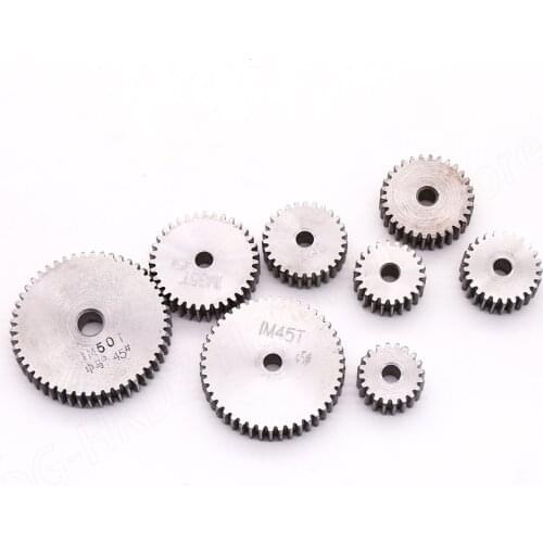 1M Spur Gear 45# Steel 28/29/30/31/32/35/36/40/45/50/60 Teeth No Steps On Both Sides The Thickness Of 10mm 28-60T