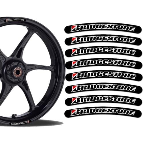 8x Car Styling Vinyl Decals Spnsor Racing Motorcycle Exteriror Decoration Wheel Tire Hubs Steel Stickers