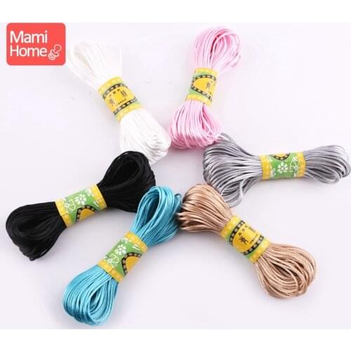 Mamihome Baby Teether Accessories 1mm*20m Stain Silk Rope Nylon Coard Making Teething Necklace Bracelet And Pacifier Chain