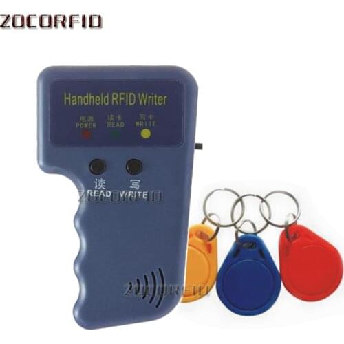125KHz RFID Duplicator Copier Writer Programmer Reader Writer ID Card Cloner & 3 rewritable key