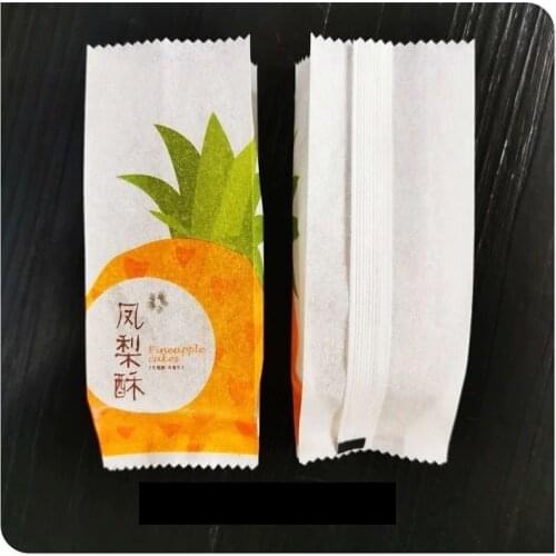 Cotton Paper Bag Pineapple Cake Packaging Wrapper plastic tray For Cookie Candy food,1000 Pcs/lot
