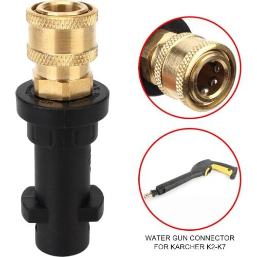 Interface For Karcher K K2 K3 K4 K5 K6 K7 Foam Pot 12mm/0.47 " High Pressure Cleaning Gun Connector Quick Adapter