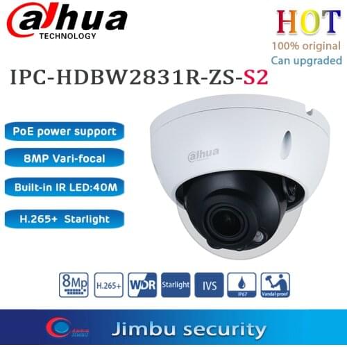Dahua 4K IP camera IPC-HDBW2831R-ZS-S2 Starlight POE 2.7 mm–13MM Vari-focal IP67, IK10 protection