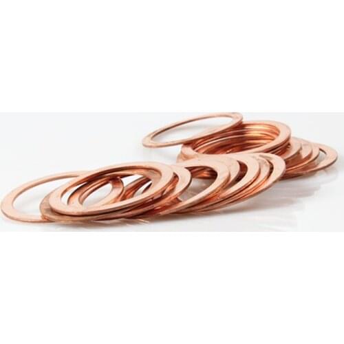 M5 M6 M7 M8 M10 M12 M13 M14 M16 M17 M18 M19 M20 M21 M22 M25 M26 M27 M30 Copper Boat Crush Washer Flat Seal Gasket Ring Sump Plug