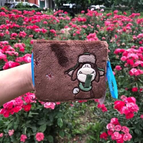 Cartoon sheep Fashion Wallet Canvas Fabric Zipper Lady Purses Moneybags Dot Coin Purse Clutch Wristlet Handbag Girl Wallets